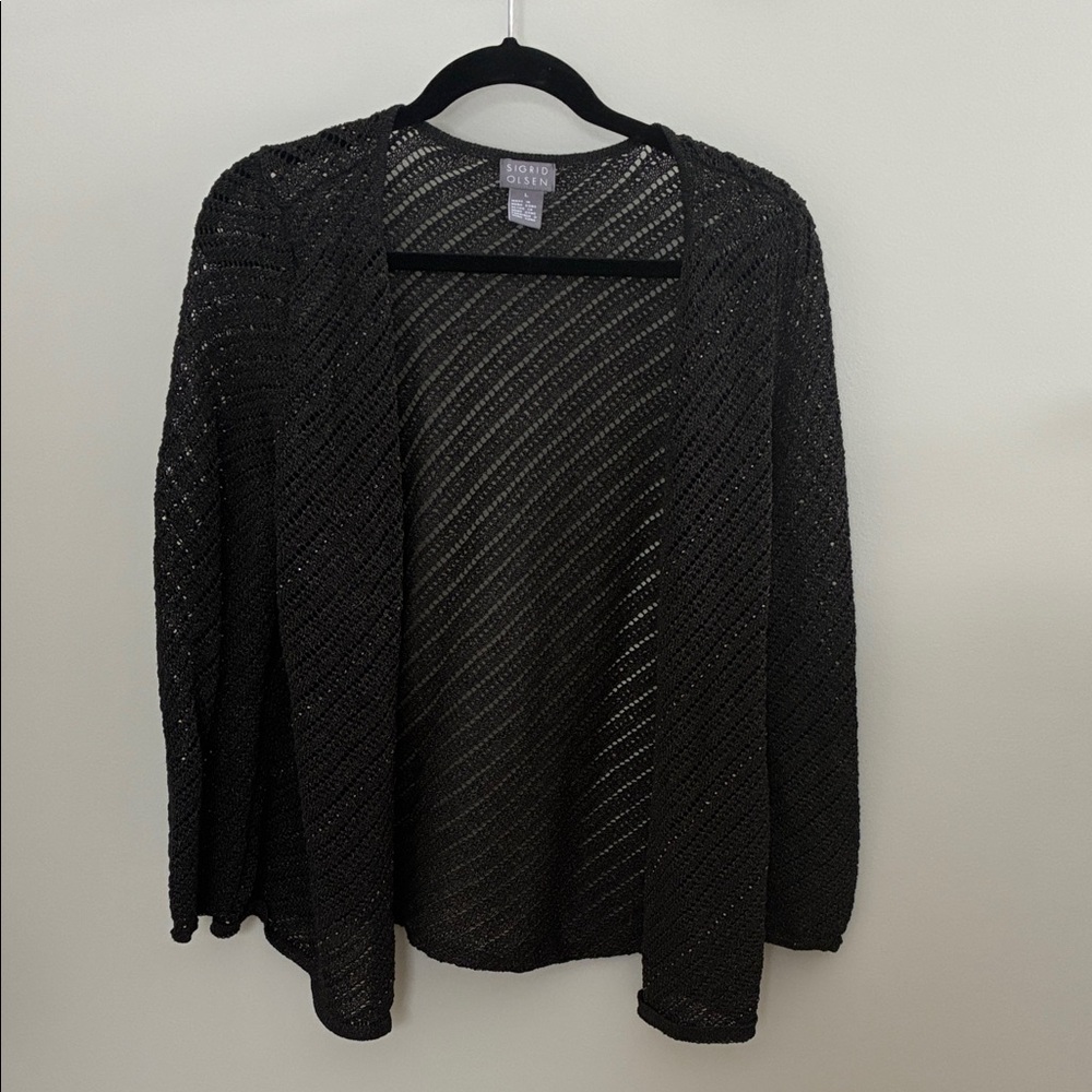 Sigrid Olsen Open-Knit Cardigan